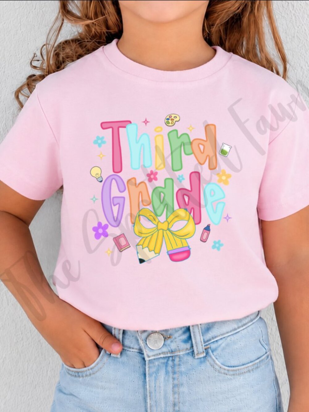 Third Grade Back to School T-Shirt Youth Made To Order Custom